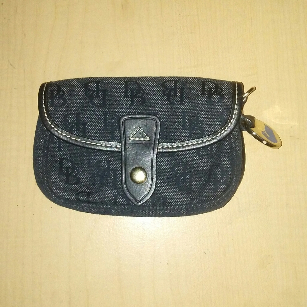 D&b dark denim wristlet